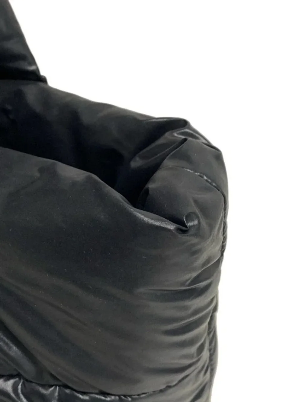 CHANEL Coco Cocoon PM Black Nylon Leather Tote Bag